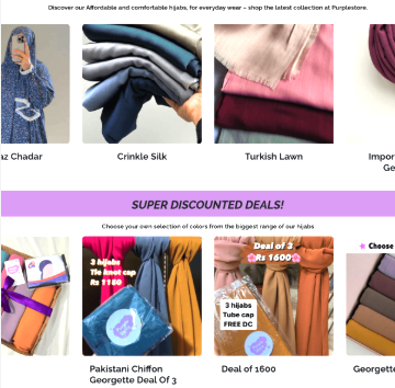 Purple Store - Hero Section