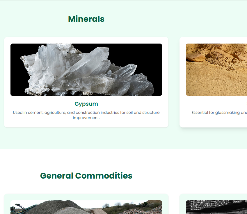 Trade & Trade - Products Section